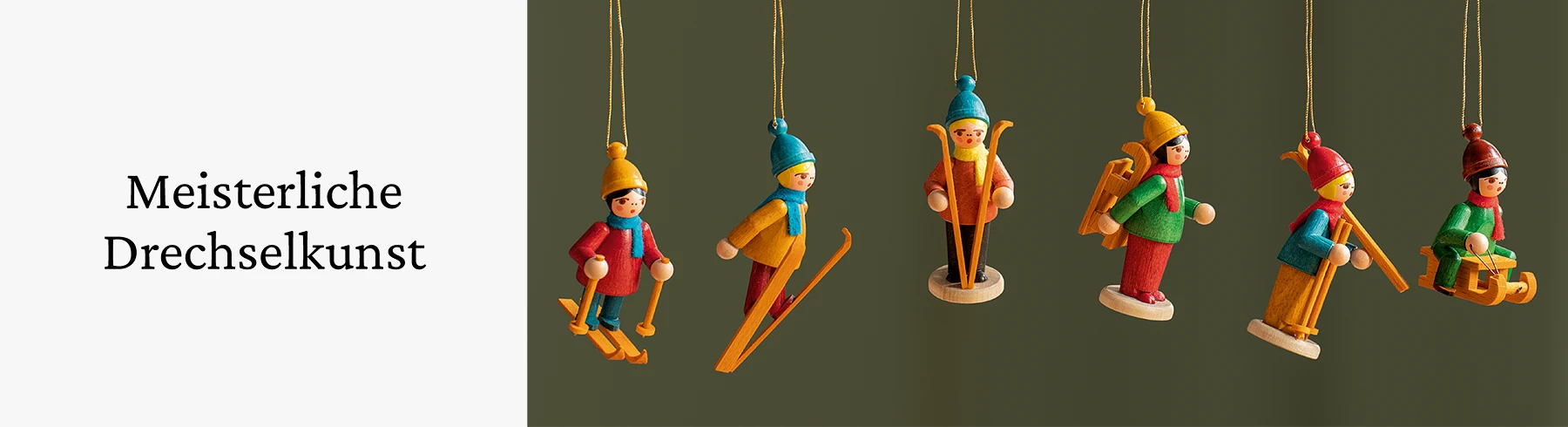 Baumschmuck Dregeno Skifahrer-Anhaenger
